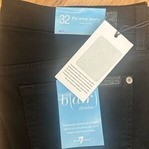 7 For All Mankind “(High-Waist) Ankle Skinny- Black